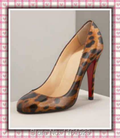 Aliexpress.com : Buy Brand red bottom shoes sexy Leopard Print ...