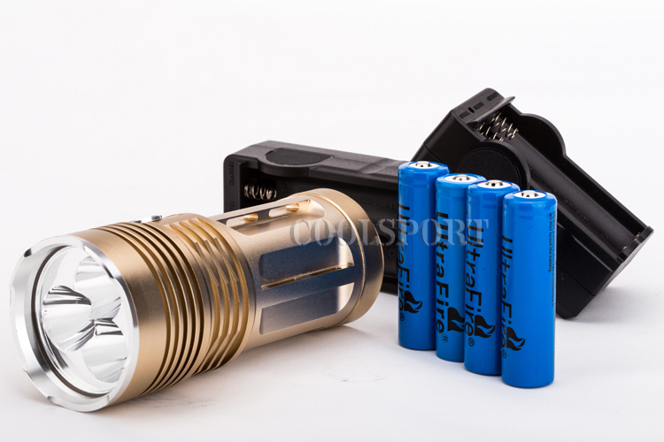 Здесь можно купить  Super Bright 3X CREE XM-L T6 LED Torch 4000Lm Flashlight Lamps + 4PCS 18650 Battery + Charger  Свет и освещение