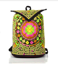 30pcs/lot Wholesale Ethnic Boho Embroidered Backpack bag