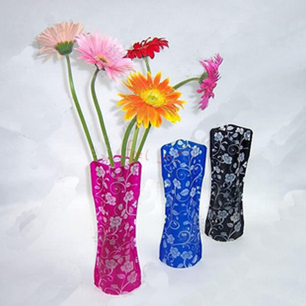 PVC Folding Flower Vase Fish Tank Foldable Rose Flowers Home Office