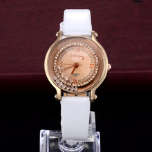 Hot 2016 Fashion Leather Strap watch Women rhinestone watches Women Luxury quartz watch relogio feminino Female