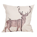 custom new arrival cheap price 45cm 45cm 12 kinds of deer and giraffe pattern cushion cover
