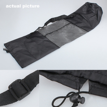 2015 New Arrival Fine Nylon Yoga Mat Bag Carrier Mesh Center Black W Free Shipping