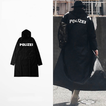 New High Street Mens Kanye West Yeezy Jacket Hip Hop Fashion Letter Printing Large Raincoat Dimensions Hooded Clothing Yeezus