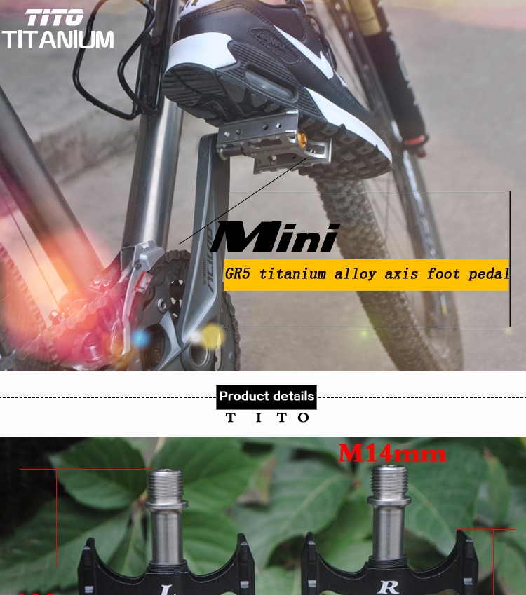 titanium mountain bike pedals