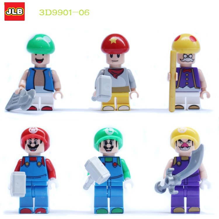 Wholesale 3D1190 10lots Building Blocks Super Hereos Avengers Minifigures Super Mario figures Bricks Toys Compatible With