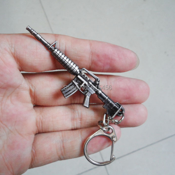 WholesaleCute MINI Machine Gun Charm Keychain M4A1 M4 AK47 MP5