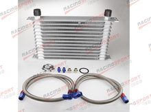 Universal Engine transmission Oil Cooler kit 13 row 10AN + filter Relocation Kit