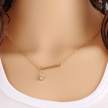 Fine Jewelry Geometric Triangle Leaves Alloy Gold Plating Multilayer Chains Necklace Pearl Bead Sequins Necklaces For