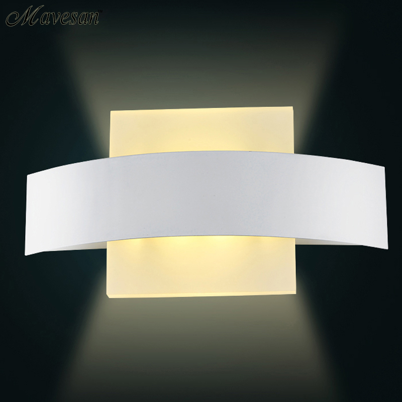 Modern Fishion LED Wall Lamp For Bathroom Bedroom 8W Wall Sconce White Indoor Lighting Lamp LED Wall Light Indoor Lighting