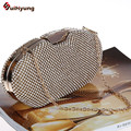 Lowest Price Women Party Hard Box Day Clutch Fashion Full Diamond Wedding Handbag Lady Evening Bag