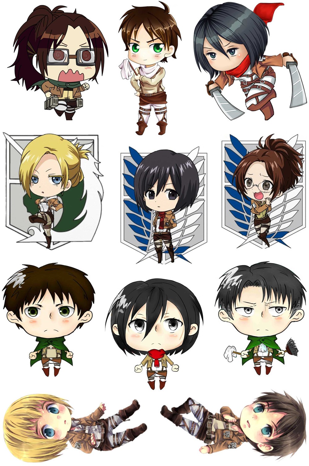New Attack on Titan Stickers Wall Stickers Suitcase Fridge Laptop