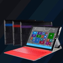 Premium leather case folio stand for Microsoft surface Pro 3