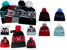 Diamond Supply Co Beanie Hat Popular Style Skullies And Beanies Men And Women Winter Knit Letter Cap 11 Colors Free Shipping