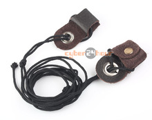 New Archery Recurve Bow String Longbow Stringer Black Leather Tip Nylon Cord 2M