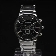 2015 New CURREN Watches Men Full Stainless Steel Men Wristwatch Fashion Quartz Men’s Watches Relogio Masculino Clock Hours