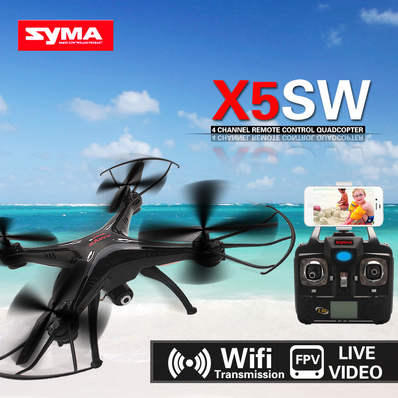 New! SYMA X5SW RC Drone FPV Quadcopter with 2 Megapixels HD Camera 2.4G 6-Axis Medium Real Time Live Helicopter Quad copter Toys