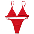 2016 Summer New Sexy Women Micro Bikini Set Brazilian Swimwear Halter Strap Thong Bathing Suit Mini