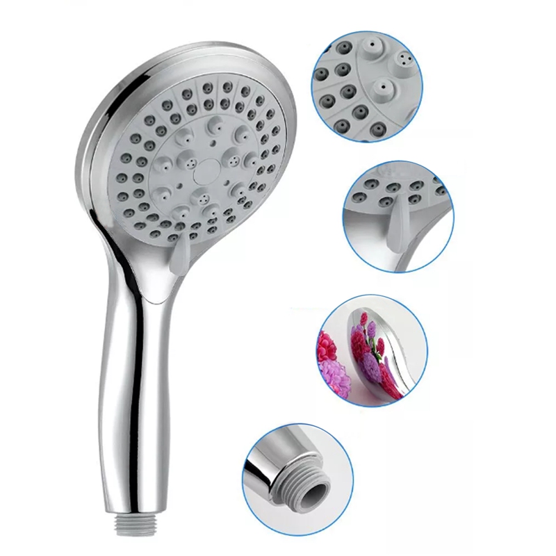 Bathroom 3 mode Chrome Handheld Lowest Price Snake Head Shape Bath SPA Round Rain Spray Shower Head Water