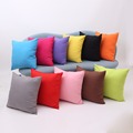 Fashion Cotton Cushion Cover Square Candy Color Home Hotel Office Decorative Pillow Case fundas de cojines