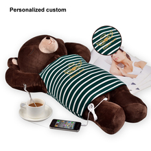 Music Pillow Speaker for Mp3 Light Musical Custom Cushion Decorate Bear Cute Pillow Creative Happy Birthday Gifts for Kids