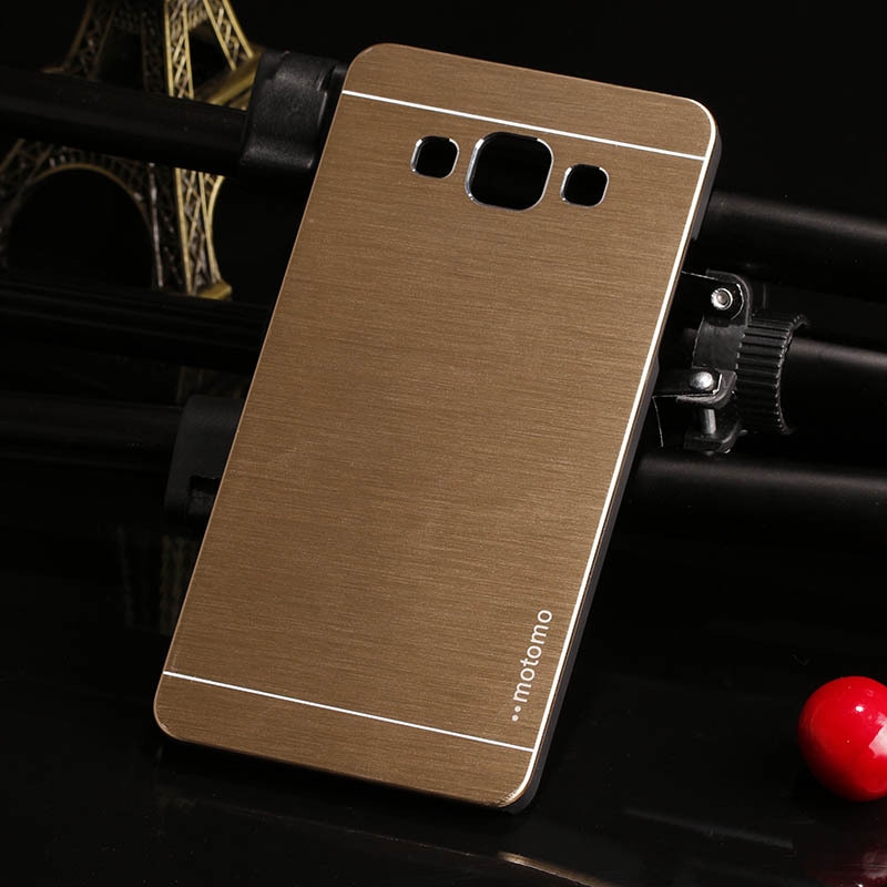 For Samsung Galaxy A3 A3000 Case Cover Luxury Brushed Aluminum Metal Plastic Case Hard Back Cover