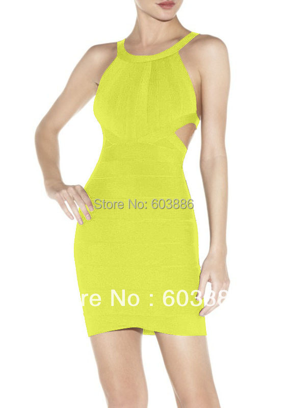 Sexy  Bandage Dress Bodycon Dress Cocktail Party Prom Dress Red HL555# XS S M L