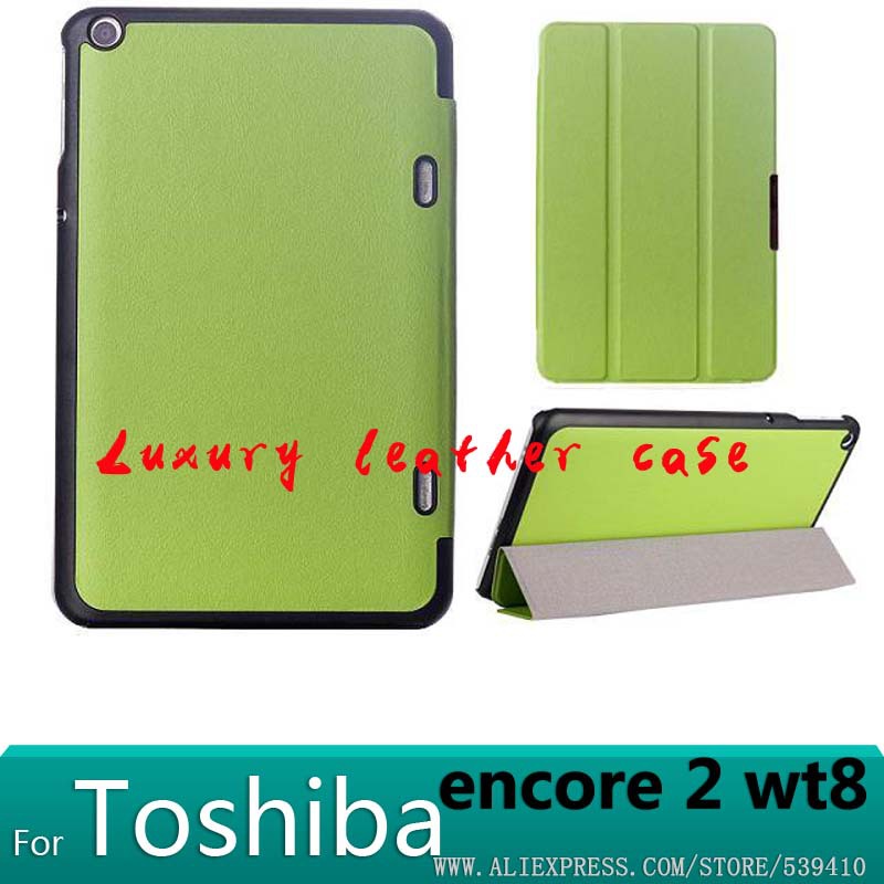 For Toshiba Encore2 WT8 case luxury 3 Fold Magnet smart Encore 2 8 Tablet cover +screen protector