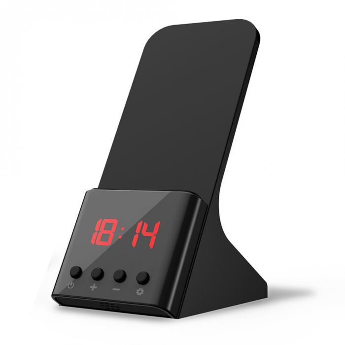 Fast Wireless Charger with Alarm Clock Stand Charging for iPhone 8 X XS