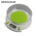 NEWACALOX 3kg x 0 1g Digital Scales for Food Die Postal Balance of Kitchen Scale Cooking