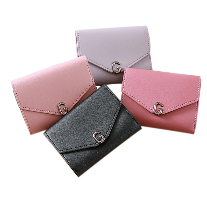 Mignon Femmes PU cuir court Wallet Porte-monnaie Carte de crédit titulaire organisateur cadeaux
