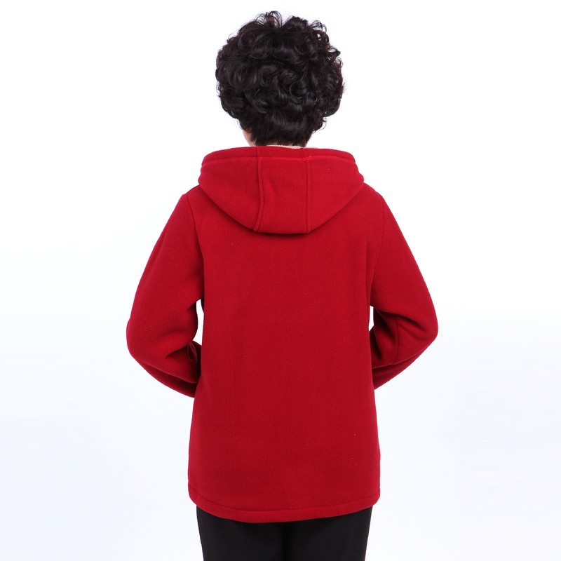 Winter Middle Aged Womens Hooded Imitation Lambs Fleece Jackets Ladies Warm Soft Velevt Coats Mother Overcoats Plus Size (6)