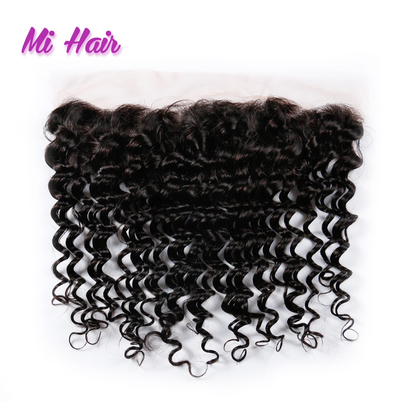 Brazilian Deep Wave Frontal Closure 13x4 Brazilian Lace Frontal Closure Deep Ear To Ear Full Lace Frontal Closure With Baby Hair