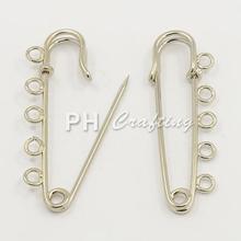 Iron Kilt Pins Brooch Findings Silver 16x50mm ( about 0.62″x1.96″) Fit Craft DIY Findings Accessories Supplies