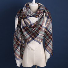 za Winter 2016 font b Tartan b font Scarf Plaid Scarf New Designer Unisex Acrylic Basic