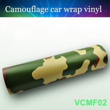 Top grade camo wrap 152cmx50cm forest green camouflage car vinyl film with best quality