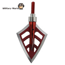 3pcs Lot 125 Grain Hunting Archery Arrowhead 4 Blade Outdoor Shooting Military Steel Arrow Tip Broadheads