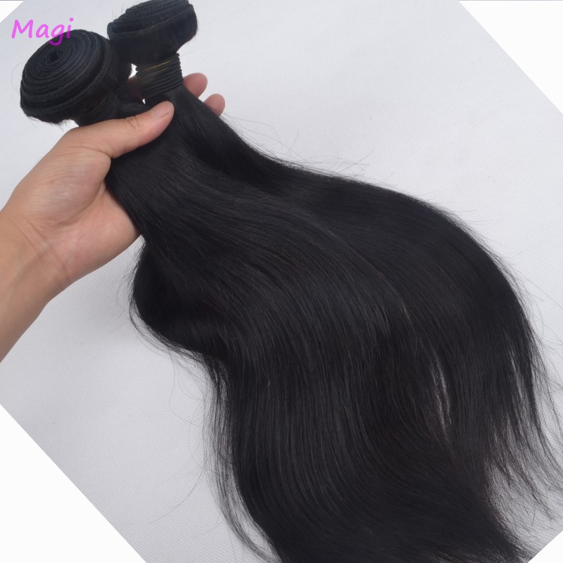 3 Piece unprocessed straight virgin hair 100g/piece peruvian straight virgin hair Tangle Free human hair styles