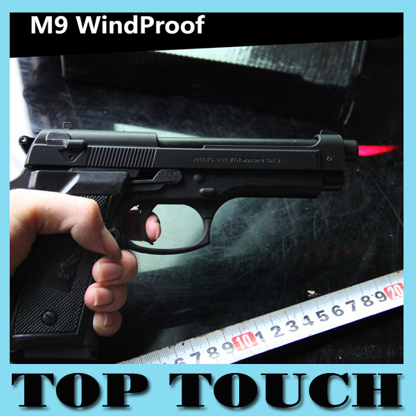 New M9 Gun Lighter Windproof Lighter Smoking Cigarette Cigar Lighter