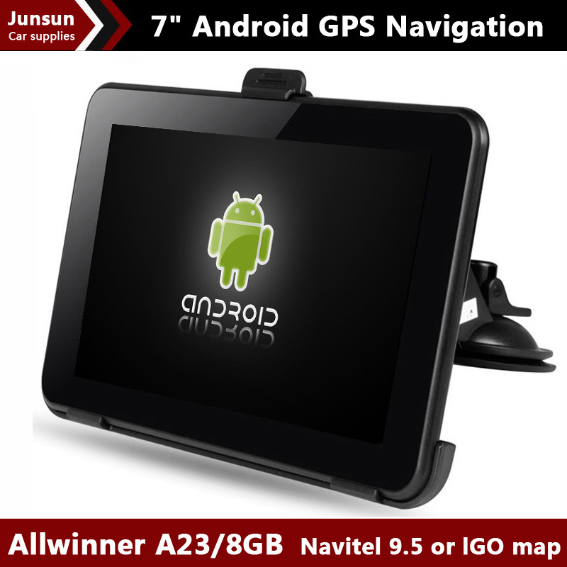 New 7 Inch Car GPS Navigation Android 4 4 2 Allwinner A23 WIFI FM tablet pc