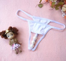 Peculiar shape hole low waist cotton beaded women s sexy lingerie sexy underwear T 6870