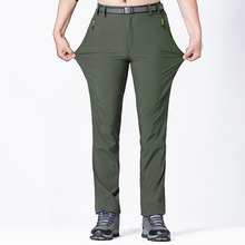 Outdoor Men Women Softshell Hiking Pants Water Repellent Windproof Elastic Pants Trousers Trekking Sports Large Size Pants 16003