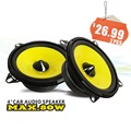 LABO 4 inch som automotivo full range woofer car speaker 80W output power with yellow cone