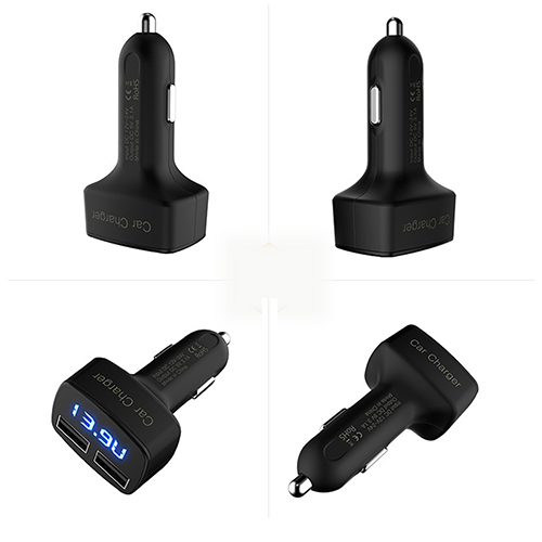 2015 Hot 4 In 1 Dual USB Car Charger Adapter With Voltage DC 5V 3 1A
