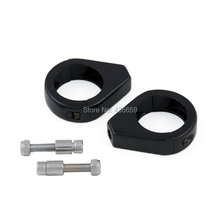 Motorcycle 41mm Black Turn Signal Fork Clamps For Harley Softail Night Train FXSTB 1999 2009