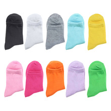 2015 new fashional Candy color Women Ladies Girls Middle Tube Cotton blend Socks Solid Casual Sport