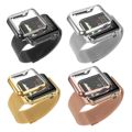 High Quality Magnetic Closure Milanese Loop Band Strap With Gold Plated Cover Case For Apple Watch