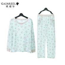Song Riel spring and autumn cartoon cotton long sleeved cotton pajamas XL tracksuit and so on
