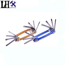 8 Styles Switzerland Tech Multi-Function Mini Screwdriver Set Keychain Tool Gear Survival Kit Diagnostic-Tool