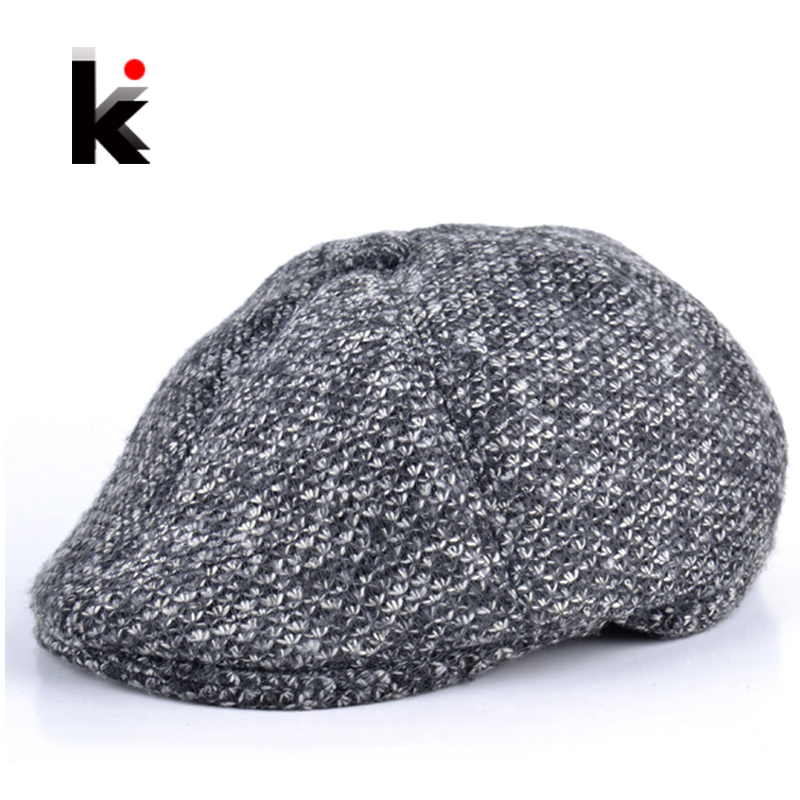 2015 winter boina gorras planas plus thick velvet beret hat for men newsboy cap mens cabbie hats